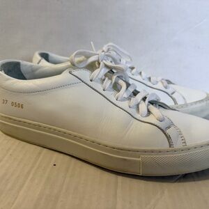 Common Projects White Leather Low-Top Sneakers